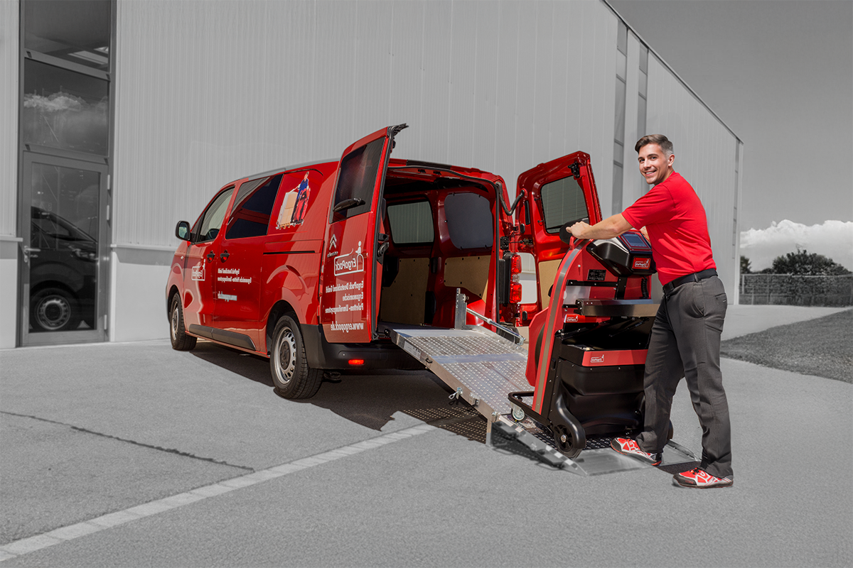 ErgoPack ergonomische Palettenumreifung Maschine Ausstattung Experte Einweisung